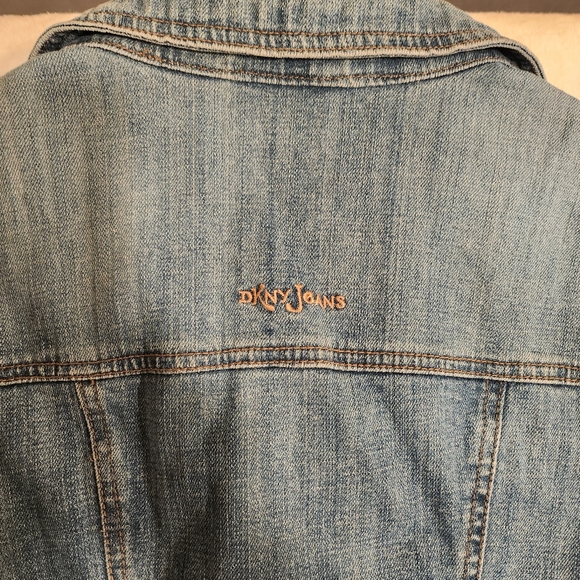 DKNY Jeans Blue Casual Button-Up Denim Long Sleeve Jacket Women's Size S - Picture 10 of 10